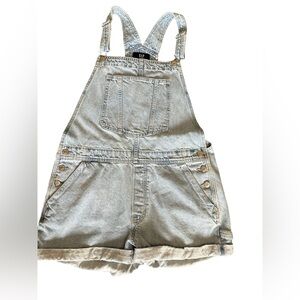 GAP denim overall shorts